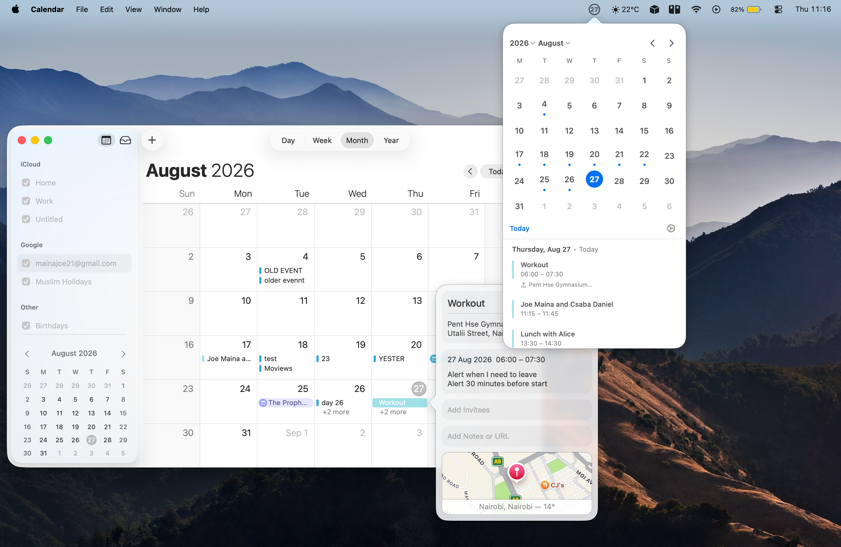 BiruniCal event opening in Calendar.app